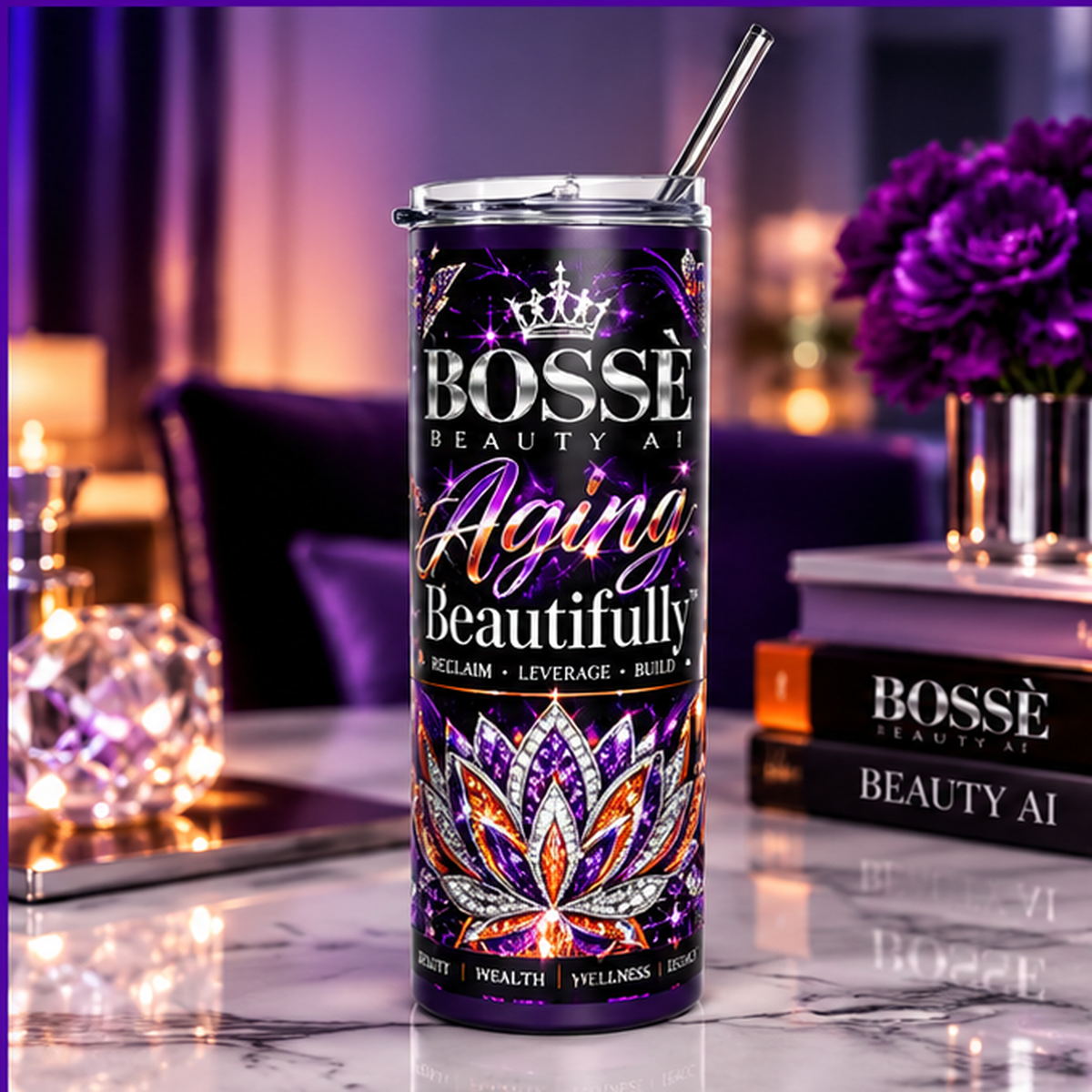 BOSSÈ Aging Beautifully™ | 20 oz Stainless Steel Tumbler